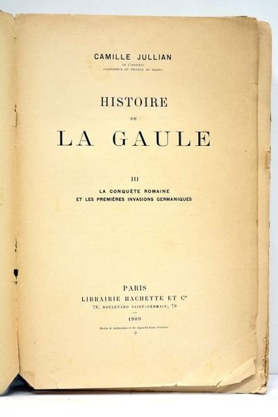 Histoire de la Gaule.