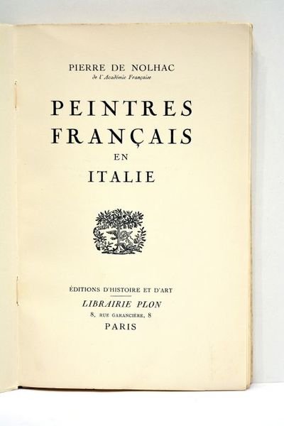 Peintres français en Italie.