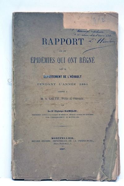 Rapport sur les épidémies qui ont régné dans le Département …