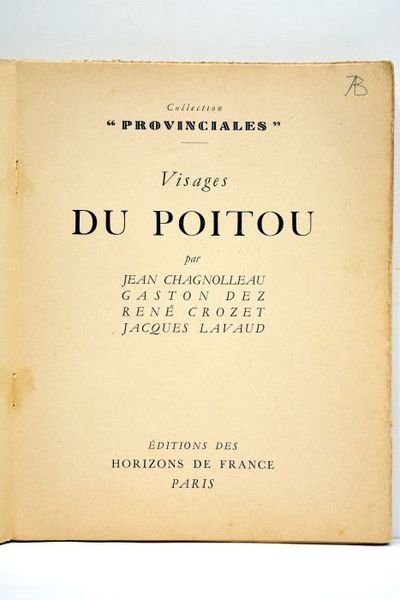 Visages du Poitou.