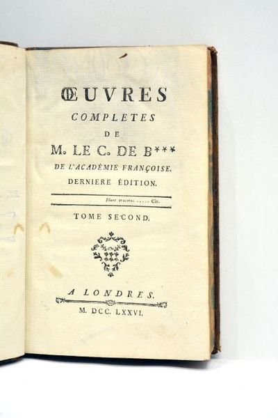 OEUVRES complètes de M. Le. C. de B***, de l'Académie …