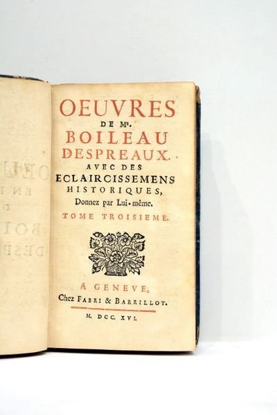 Oeuvres. Avec des éclaircissemens historiques donnés par lui-même.