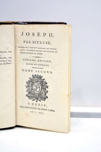 Joseph. Sixième édition, revue et corrigée. Tome second.