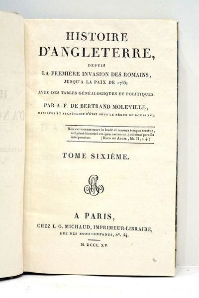 Histoire d'Angleterre, depuis la première invasion des Romains, jusqu'à la …