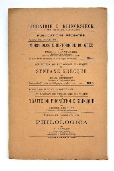 BULLETIN de la Société de Linguistique de Paris. Tome quarante-deuxième …
