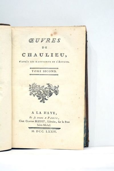 Oeuvres, d'après les manuscrits de l'auteur. Tome second.