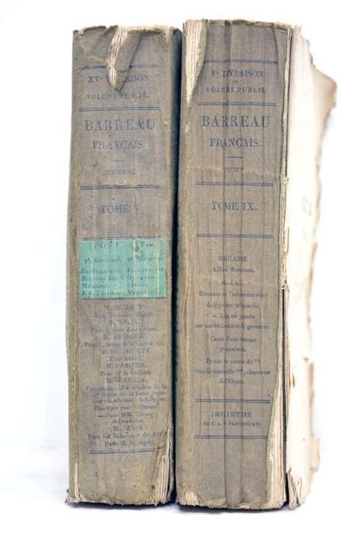 Barreau français. Collection des chefs-d'oeuvre de l'éloquence judiciaire en France. …