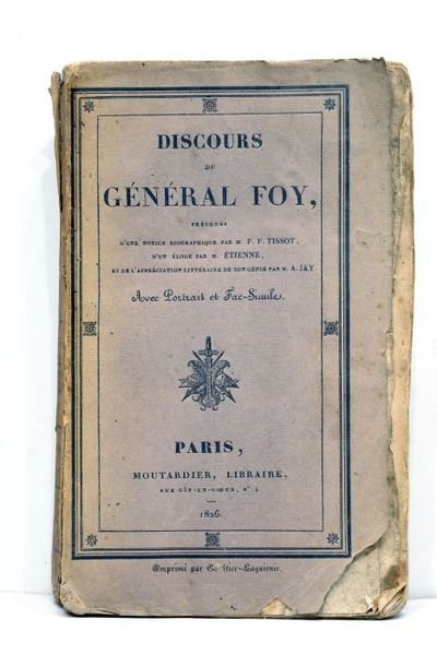 Discours, précédés d'une Notice biographique par M.P.F. Tissot; d'un éloge …