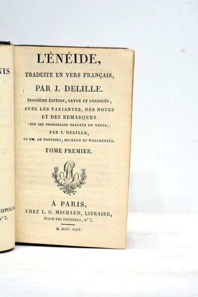 L'Enéide, traduite en vers français par J. Delille. Troisième édition, …