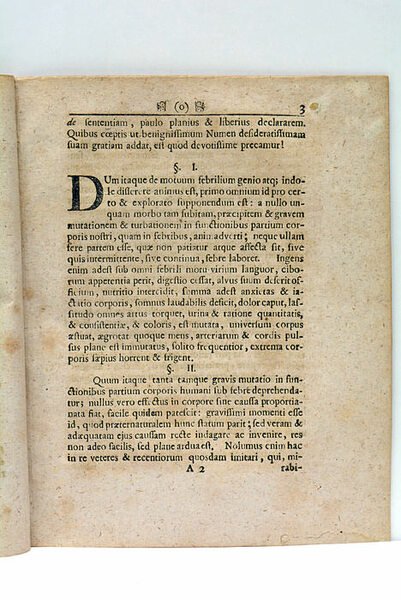 Dissertatio Inauguralis Medica de Vera Motuum Febreiliumindole Ac Sede quam …