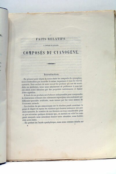 Faits relatifs à l'historique de quelques composés du cyanogène. Thèse …