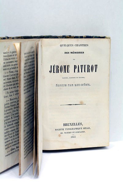 Jérôme Paturot à la recherche d'une position sociale. Bruxelles, Ad. …