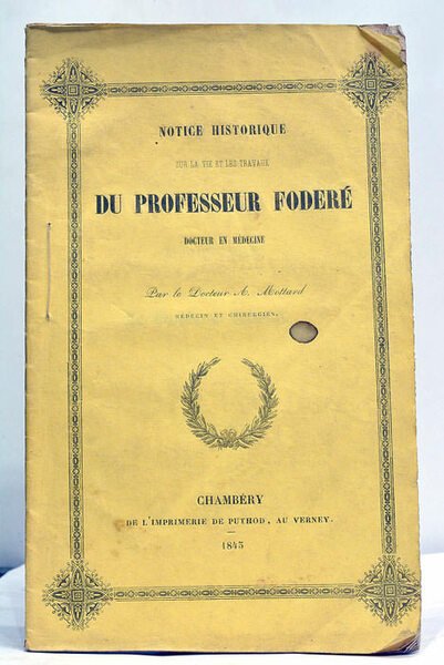 Notice historique sur la vie et les travaux du professeur …