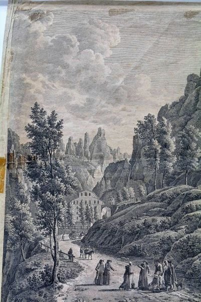 Entrée du Monastere du Mont-Serrat, par le chemin des voitures.