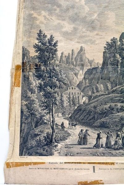 Entrée du Monastere du Mont-Serrat, par le chemin des voitures.