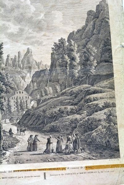 Entrée du Monastere du Mont-Serrat, par le chemin des voitures.