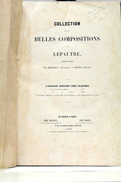 Collection des plus belles compositions de Lepautre, publiée et gravée …