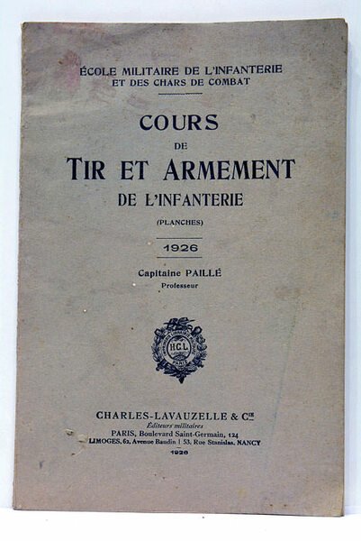 Cours de tir et armement de l'infanterie.