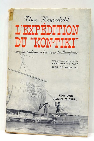 L'expédition du "Kon-Tiki" sur un radeau à travers le Pacifique. …