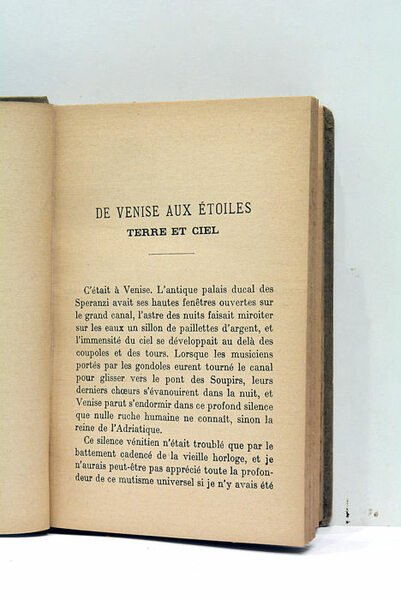 Voyage dans le ciel (Extrat des Rêves étoilés). De Venise …