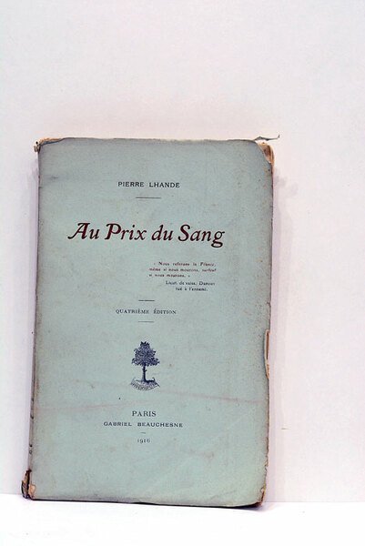 Au prix du sang.