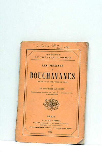 Les finesses de Bouchavanes. Comédie en un acte, mêlée de …