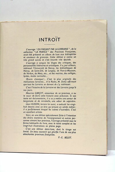 En passant par la Lorraine. Dessins de L. Husson. Collection …