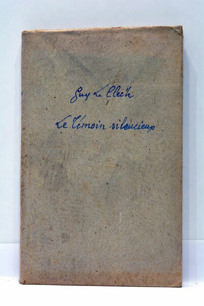 Le témoin silencieux. Roman.