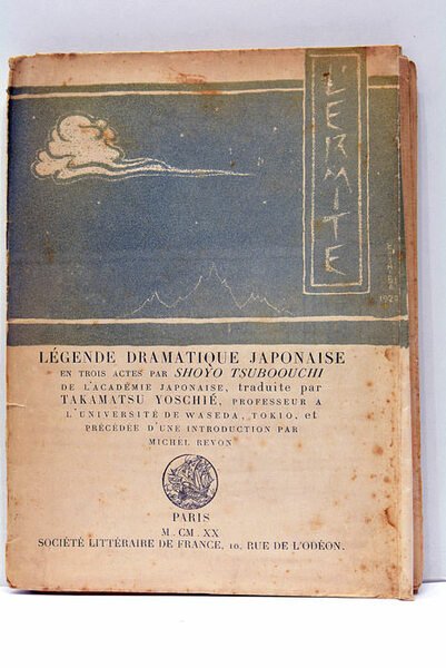 L'Ermite. Légende dramatique en trois actes. Traduction de Takamatsu Yoshie, …