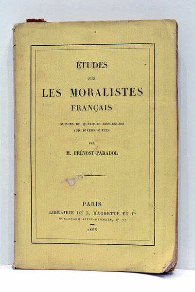 Études sur les Moralistes Français. Suivies de quelques réflexions sur … | Immagine Gallery 1
