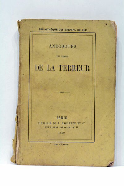 ANECDOTES DU TEMPS DE LA TERREUR.