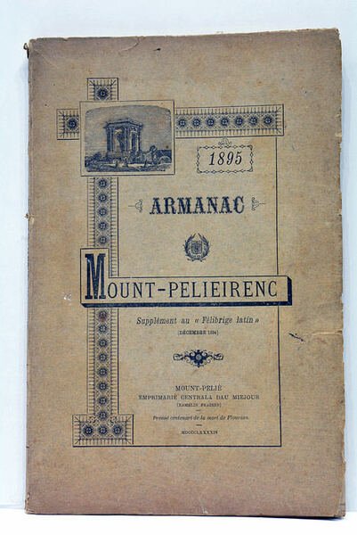 ARMANAC MOUNT-PELIEIRENC PER L'ANNADA MDCCCLXXXXV.