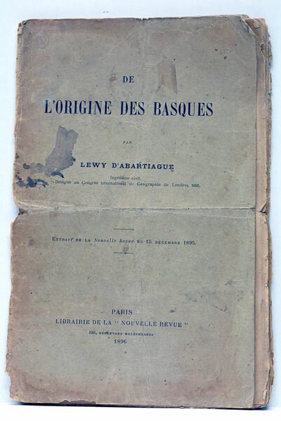 De l'origine des basques. Extrait de la Nouvelle Revue du …