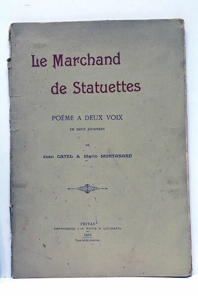 Le Marchand de Statuettes. Poème à deux voix, en deux …