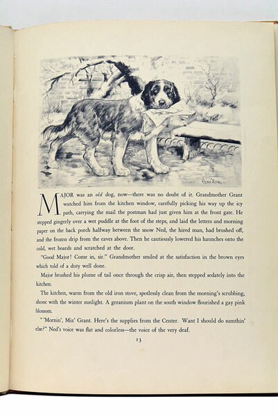 Major and the Kitten. Pictures by Diana Thorne.