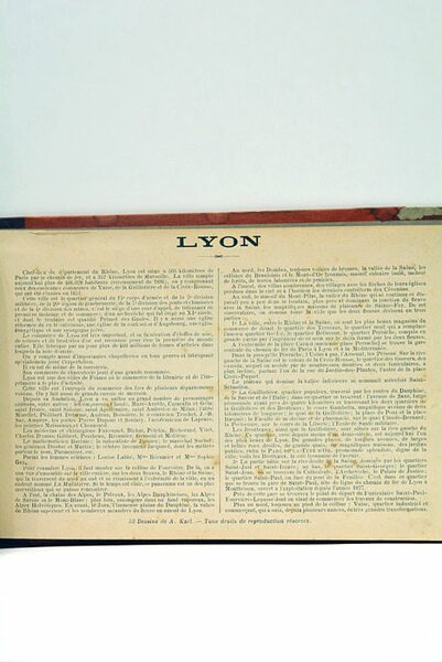 FRANCE-ALBUM. LYON. 53 VUES ET NOTICE.