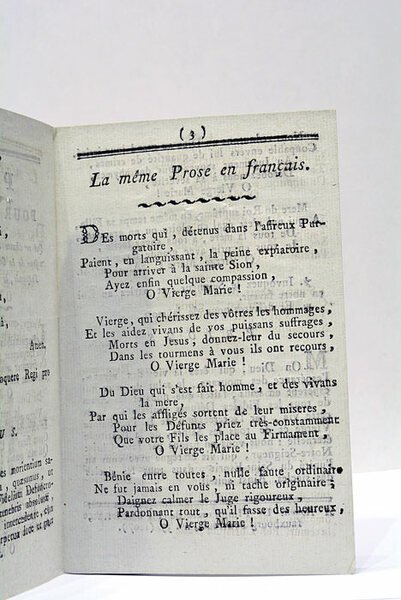 PROSE POUR LES DÉFUNTS, QUI SE CHANTE EN L'ÉGLISE DE …