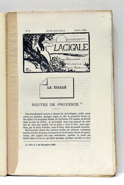 LA CIGALLE. REVUE PARISIENNE D'ÉCRIVAINS ET D'ARTISTES MÉRIDIONAUX. AN XXV …