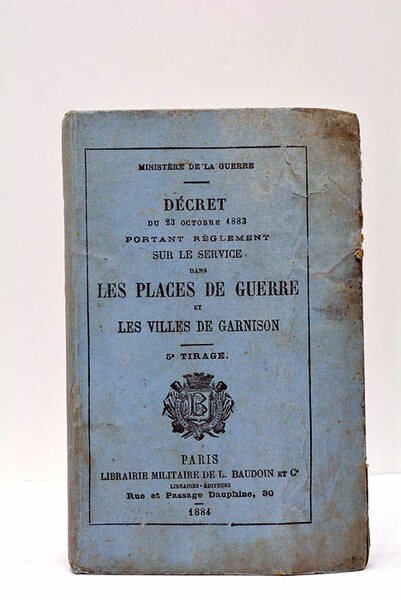 DÉCRET DU 23 OCTOBRE 1883 PORTANT RÉGLEMENT SUR LE SERVICE …