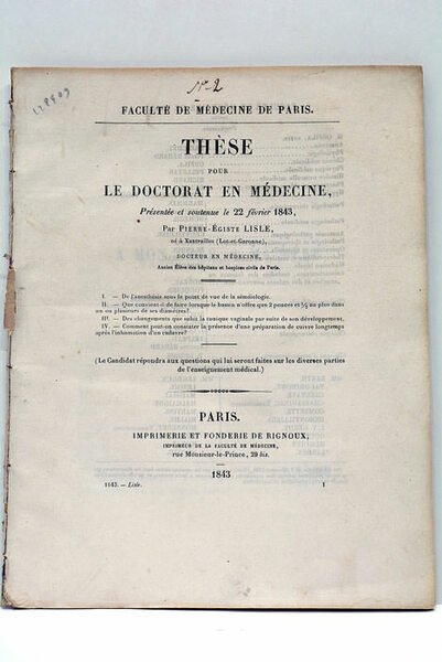 Thèse pour le Doctorat en Médecine, Présentée et soutenue le …