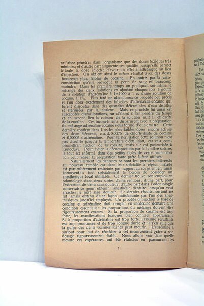 De l'Eusémine comme anesthésique local. Rapport d'ensemble.