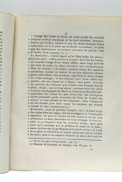 Essai sur l'emploi du séton dans le traitement des plaies …