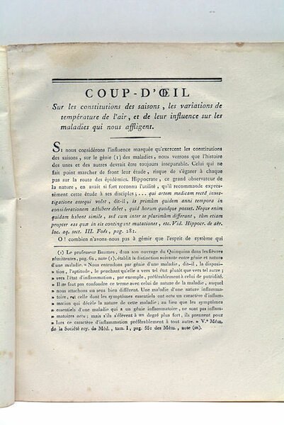 Considérations générales sur la fièvre ataxico-adynamique, vulgairement des prisons, des …