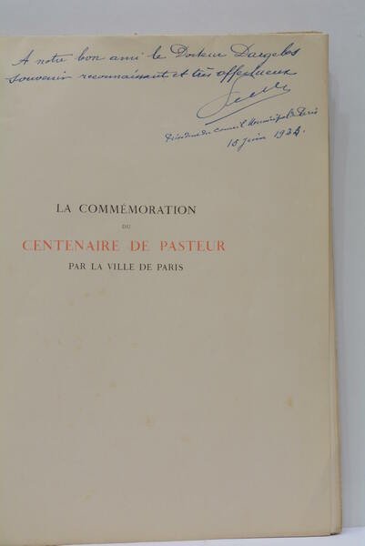 La Commémoration du Centenaire de Pasteur par la Ville de …