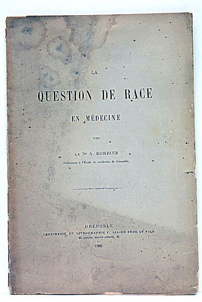 La question de la race en médecine.