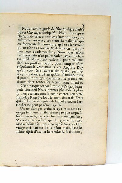 ARREST DE LA COUR DE PARLEMENT AYDES ET FINANCES DE …