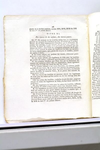 LOI relative au ci-devant Hôtel des Invalides, conservé sous la …