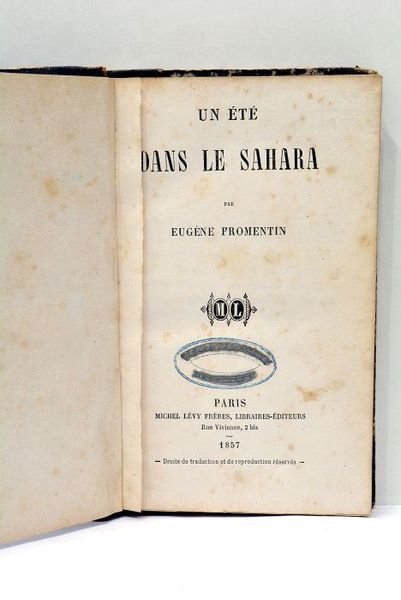 Un Eté dans le Sahara.