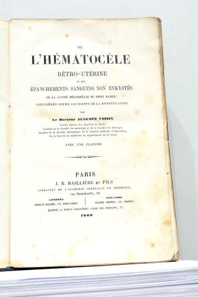 De l'Hématocèle Rétro-Utérine et des épanchements sanguins non enkystés de …