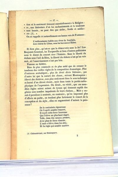De l'Influence de la Démocratie sur la Littérature.